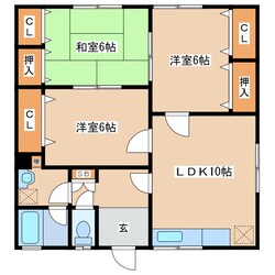 喜多伸マンションの物件間取画像